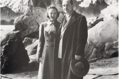 Virginia and Robert Heinlein on set of movie Destination Moon - 600 dpi print res jpg